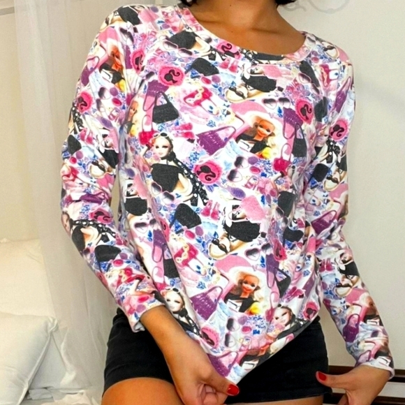 Barbie x F21 Retro Print Sweatshirt M - Picture 1 of 6
